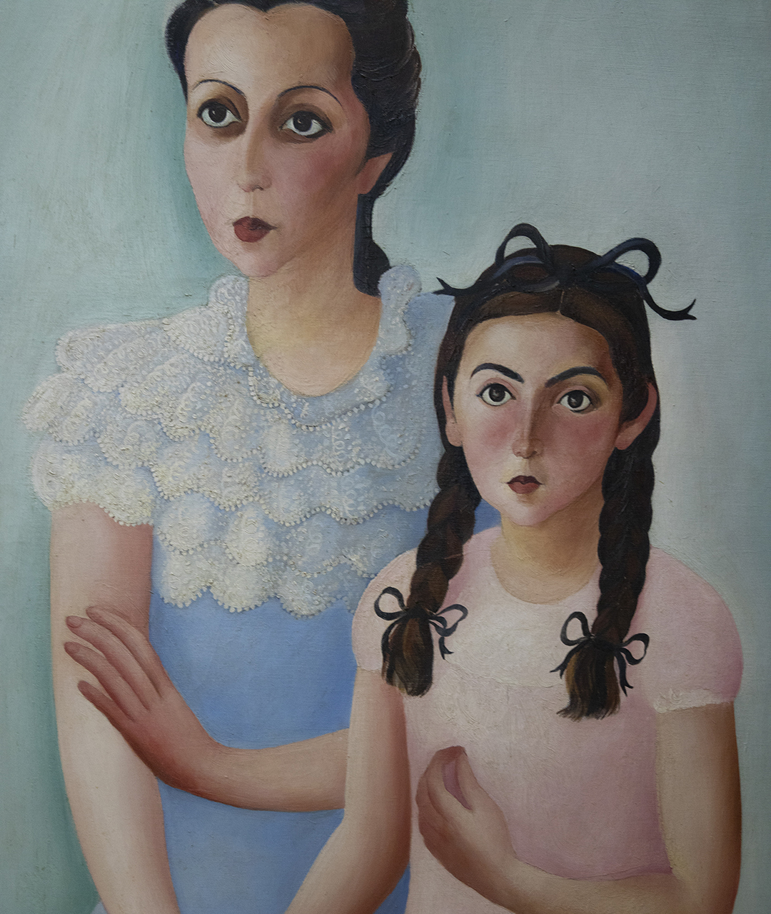 Mãe e Filha, pintura de Sarah Affonso