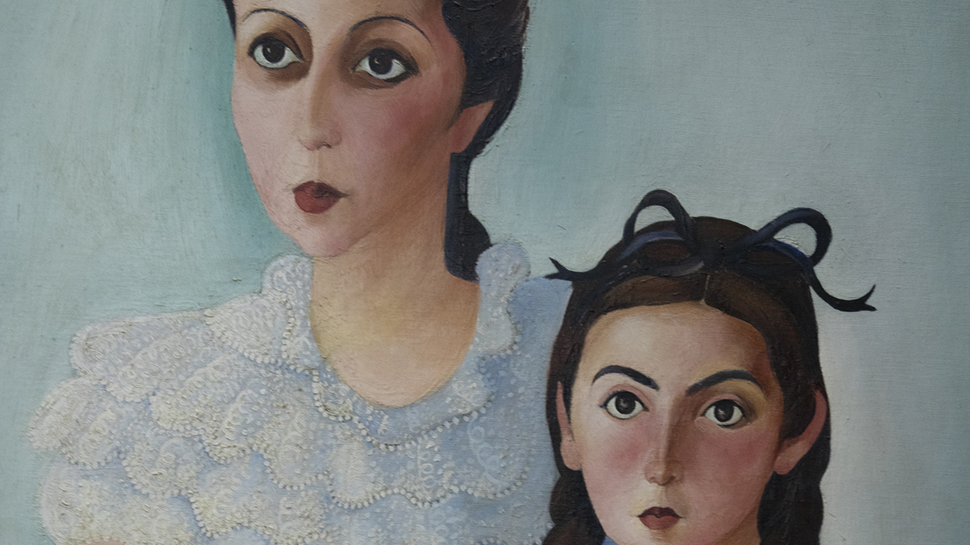 Mãe e Filha, pintura de Sarah Affonso