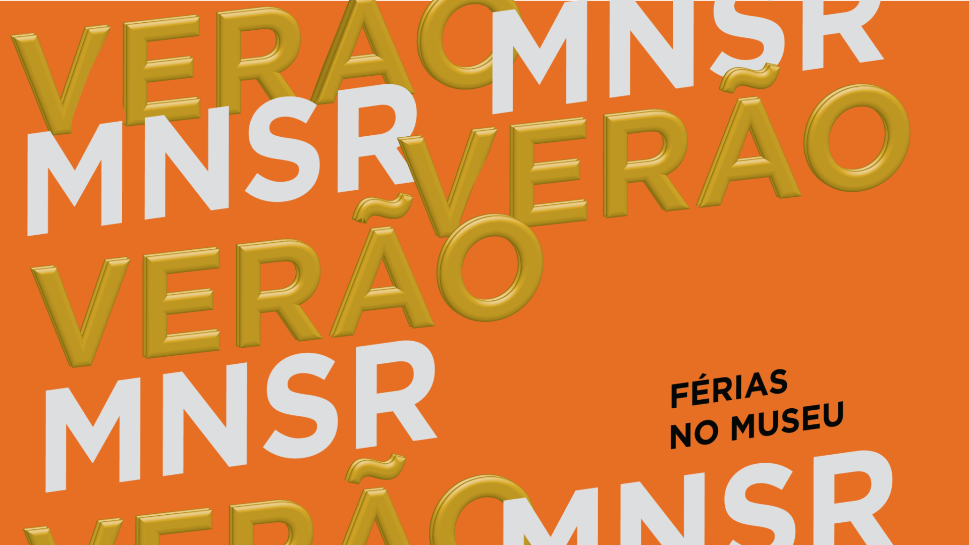 Cartaz Férias no Museu